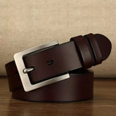 Cinto Masculino de Couro Legítimo Allegante Plus II (Até 170cm) - MARROM