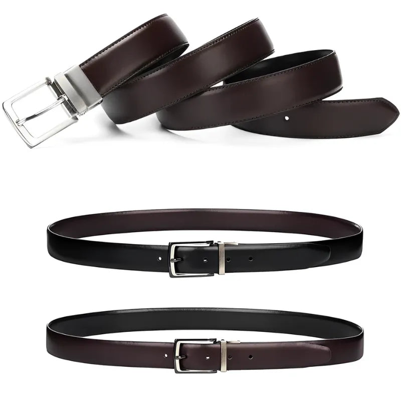 Cinto Masculino de Couro Dupla Face | Allegante