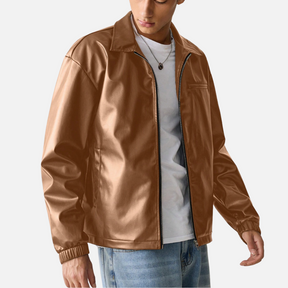 Jaqueta de Couro Masculina Mannor MRM149