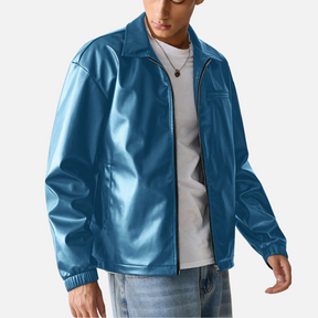 Jaqueta de Couro Masculina Mannor MRM149