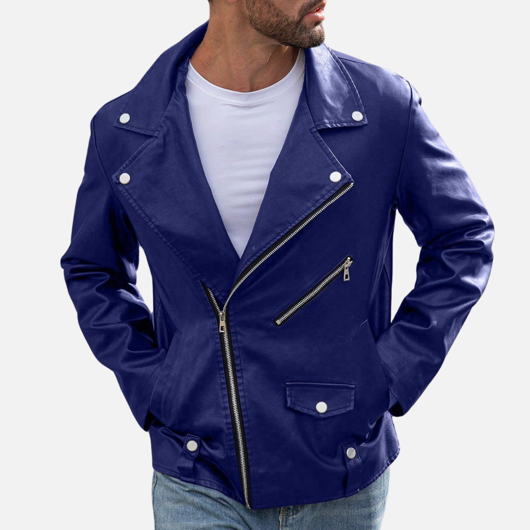 Jaqueta de Couro Masculina Mannor MRM150