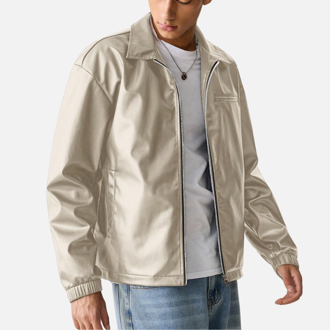 Jaqueta de Couro Masculina Mannor MRM149