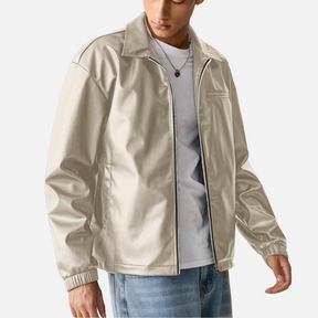 Jaqueta de Couro Masculina Mannor MRM149