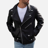 Jaqueta de Couro Masculina Mannor MRM150