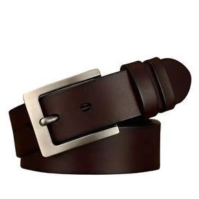 Cinto Masculino de Couro Legítimo Allegante Plus II (Até 170cm) - MARROM