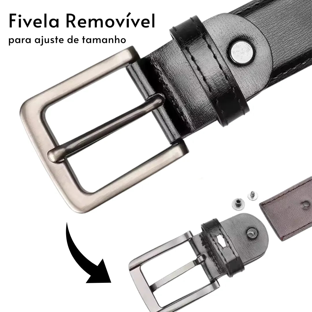 Cinto Masculino de Couro Casualle