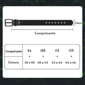 Cinto Masculino Clássico de Couro Legítimo | Allegante Business