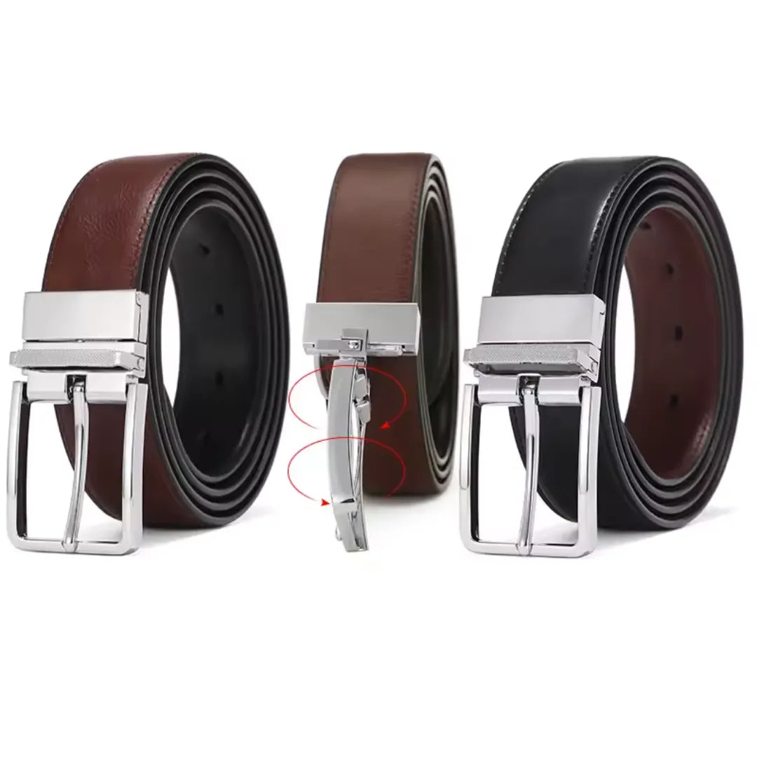 Cinto Masculino de Couro Dupla Face | Allegante