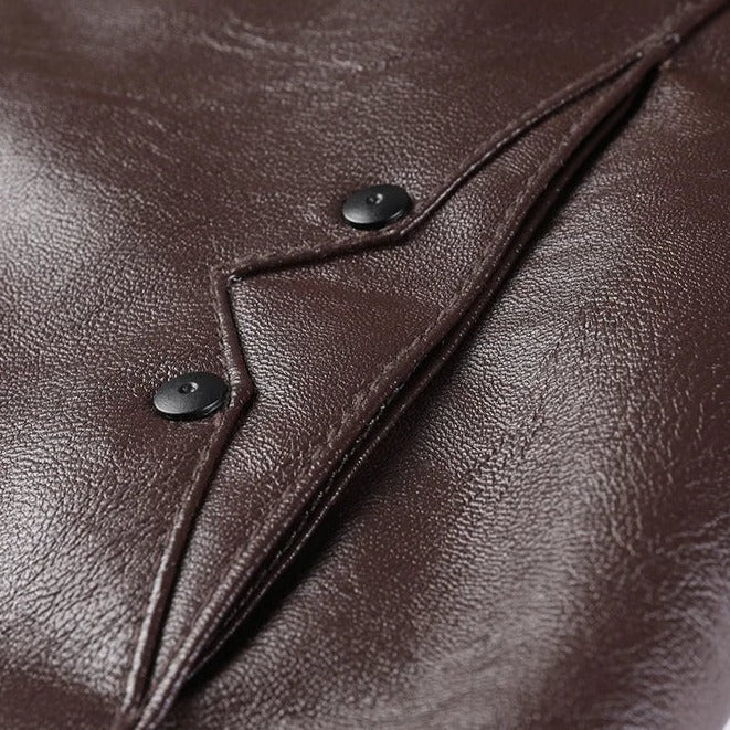 Jaqueta De Couro Masculina Mannor MRM064