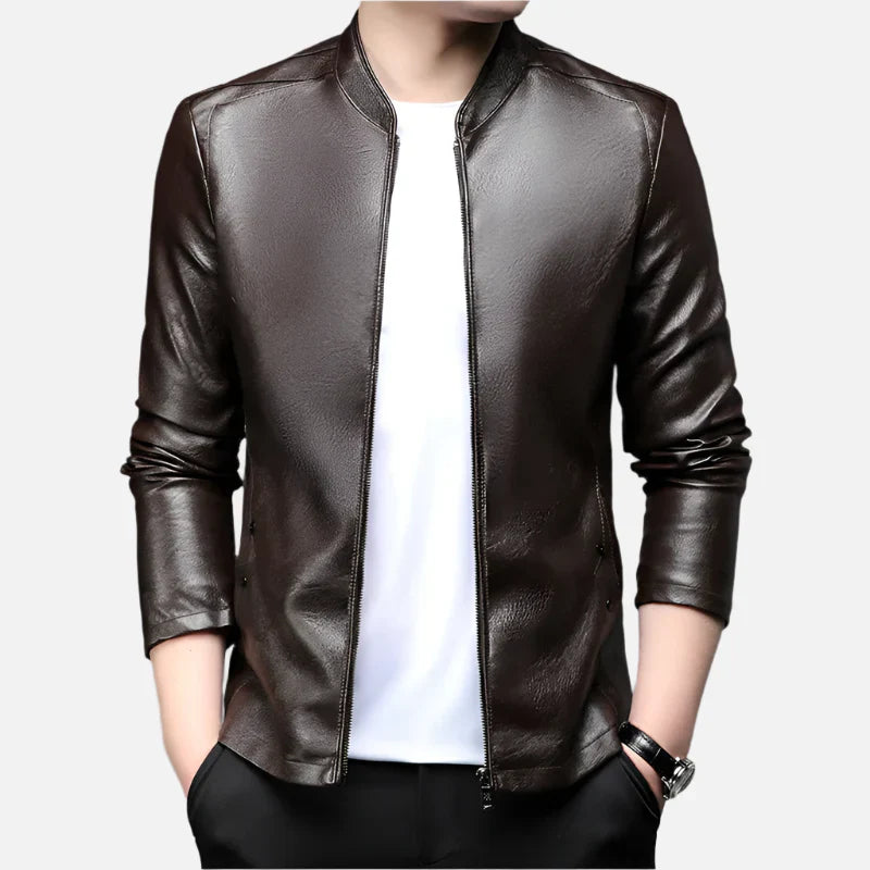 Jaqueta De Couro Masculina Mannor MRM064