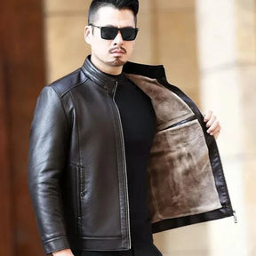 Jaqueta De Couro Masculina Mannor MRM073