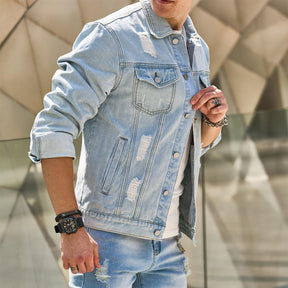 Jaqueta Jeans Masculina Mannor MRM100