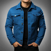 Jaqueta Jeans Masculina Slim Mannor MRM57