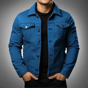 Jaqueta Jeans Masculina Slim Mannor MRM57