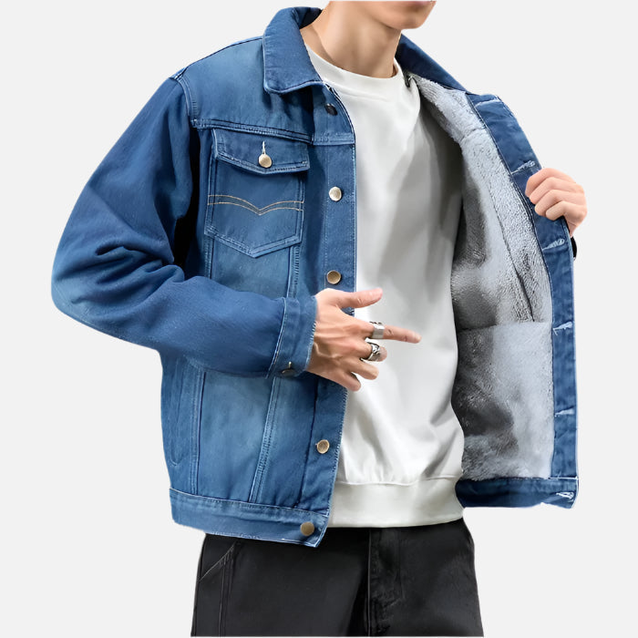 Jaqueta Masculina Jeans Acolchoado Mannor MRM091