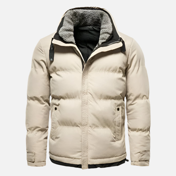 Jaqueta Masculina Puffer Forrada em Lã Mannor MRM071