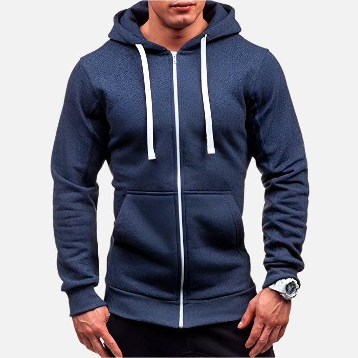 Jaqueta Moletom Masculina com Capuz e Zíper Mannor MRM093