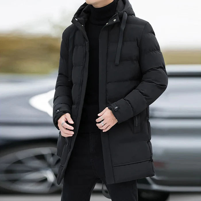 Jaqueta Puffer Masculina Alongada Mannor MRM097